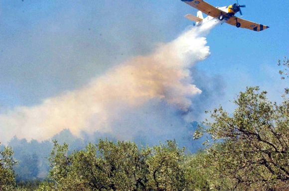 Πυρκαγιά καίει δασική έκταση στους Νέους Πόρους Λιτοχώρου