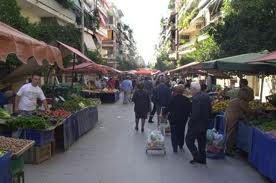 Τυροκομικά στους πάγκους των λαϊκών αγορών