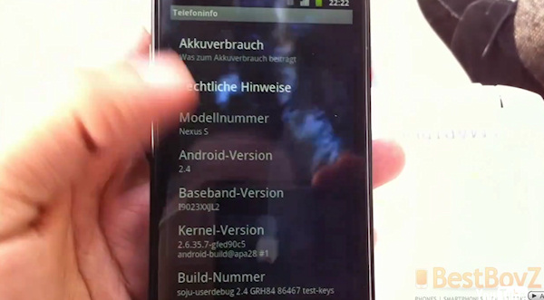 Google Nexus S με Android 2.4