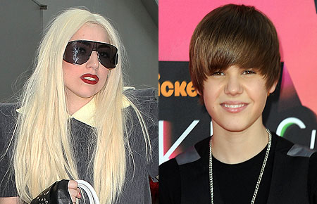 Πρωτιές για Lady Gaga και Justin Bieber