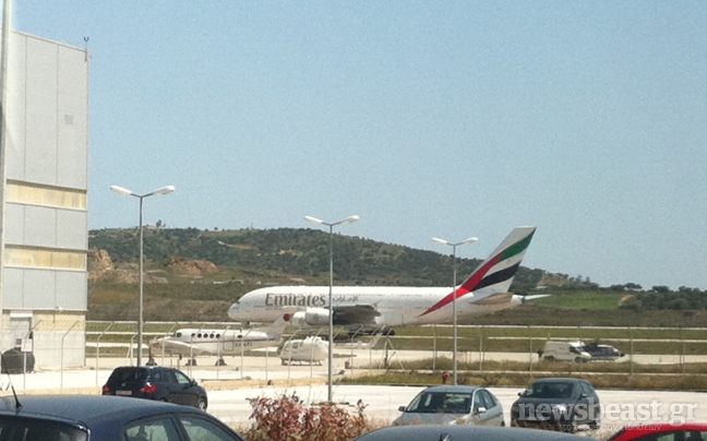 Αναγκαστική προσγείωση στην Αθήνα για Airbus της Emirates