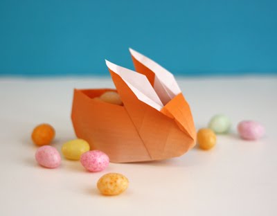 Λαγουδάκια Origami για τα πασχαλινά αυγά