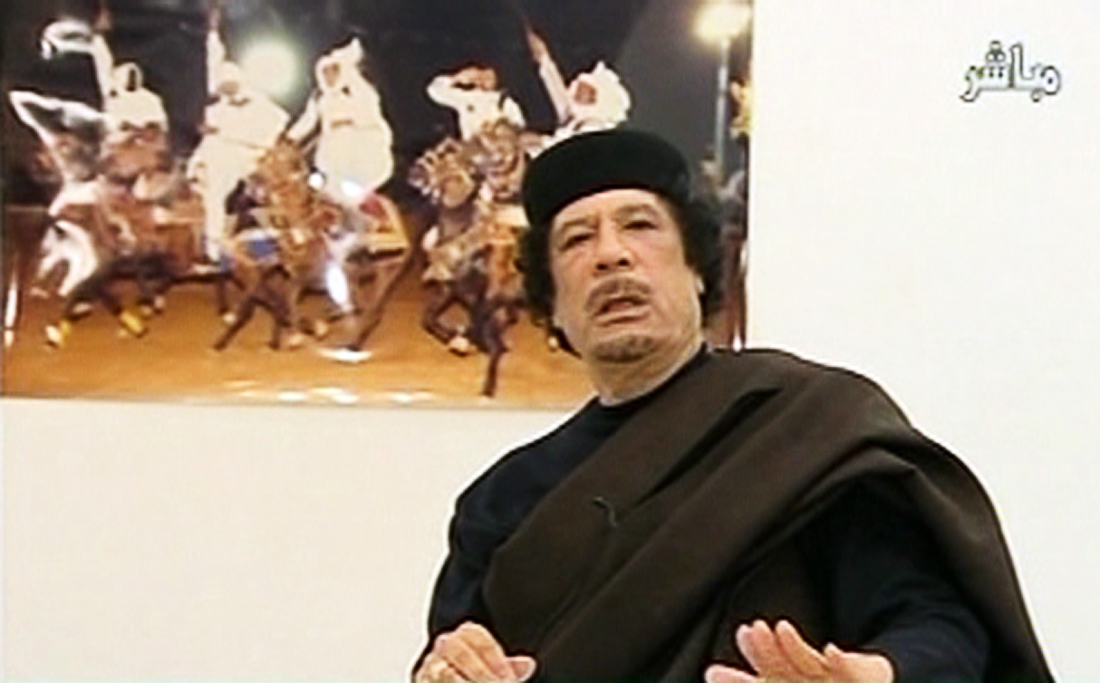 Στο σπίτι του ο Καντάφι