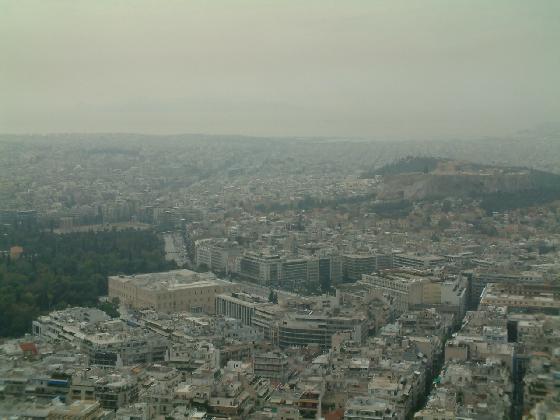 Περιοχές φωτοχημικού νέφους στο Λεκανοπέδιο