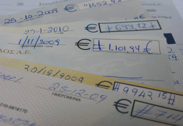 Στα 41,71 εκατ. οι ακάλυπτες επιταγές τον Ιανουάριο