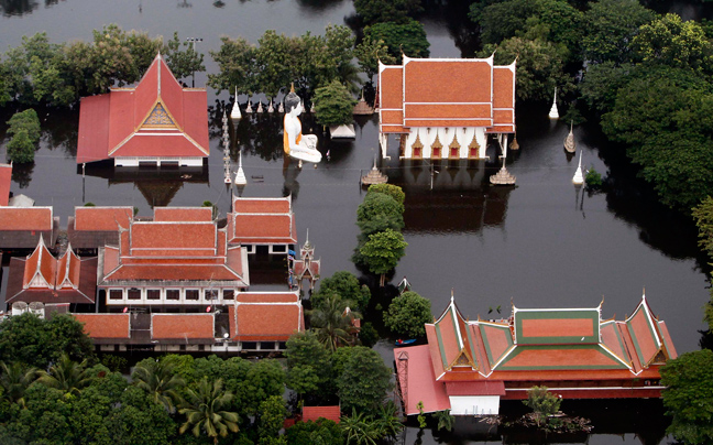 Αεροφωτογραφίες από τις πλημμύρες στην Ταϊλάνδη