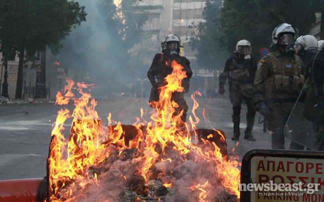 Φωτογραφίες από το χθεσινό χάος στην Αθήνα