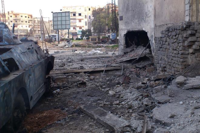 Πυρά των συριακών δυνάμεων στην πόλη Χομς
