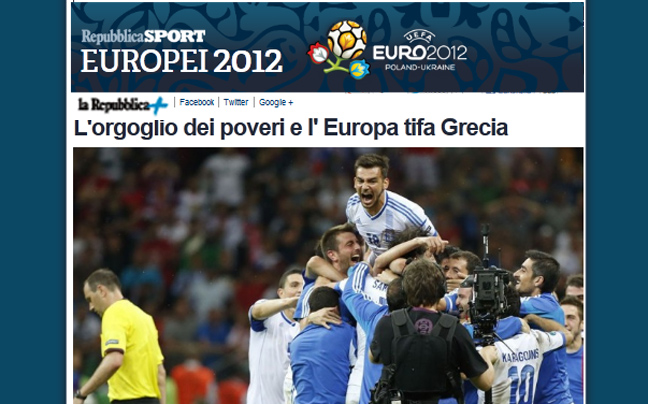 «Η Ευρώπη και η Ιταλία στηρίζουν την Εθνική Ελλάδας»