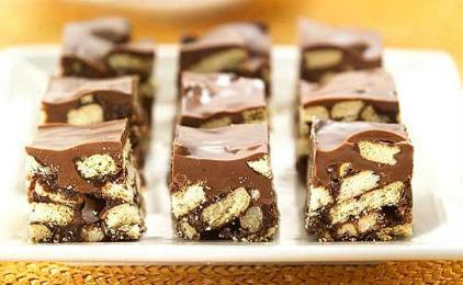 Φοντάν σοκολάτας με μπισκότο