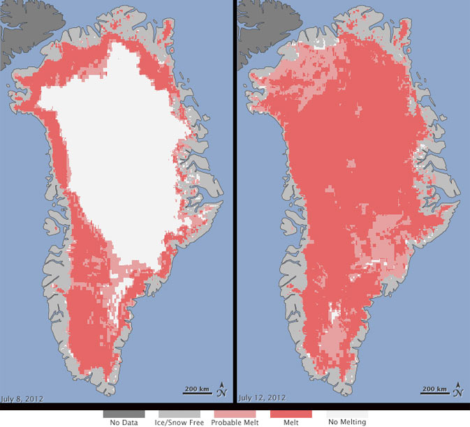 Με πρωτοφανείς ρυθμούς λιώνουν οι πάγοι στη Γροιλανδία