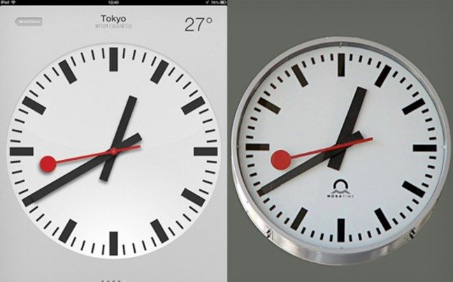 To ρολόι των ελβετικών σιδηρόδρομων αντέγραψε η Apple