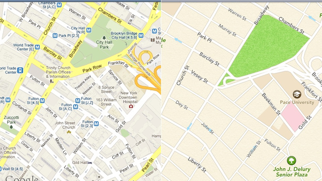 Δεν θα κυκλοφορήσει ακόμα χάρτες για iOS 6 η Google