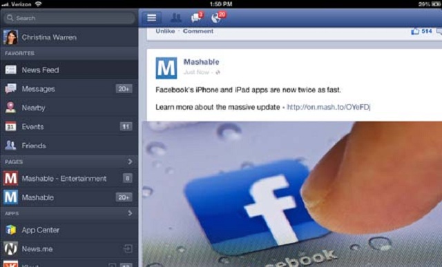 Ανανεώθηκε η εφαρμογή Facebook για iOS