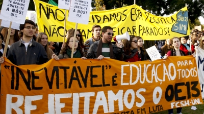 Στους δρόμους οι φοιτητές στη Λισαβόνα