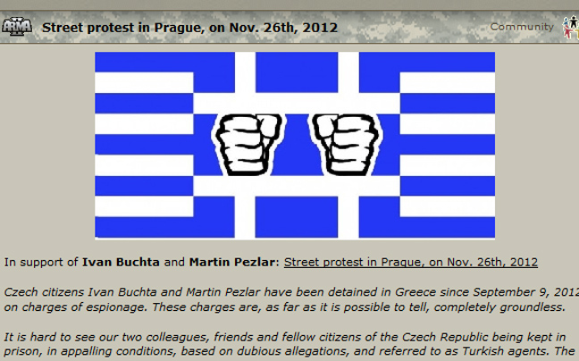 Διαδήλωση στην Πράγα με μήνυμα προς την Ελλάδα
