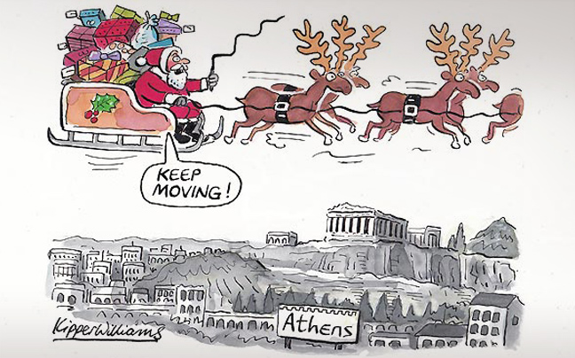 Ο Άγιος Βασίλης&#8230; προσπερνά την Αθήνα