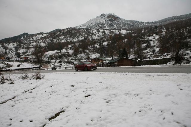 Χιόνισε στα ορεινά του νομού Ιωαννίνων