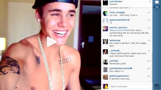 Παροξυσμός στο Instagram με βίντεο του Justin Bieber