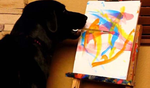 Ο σκύλος-ζωγράφος