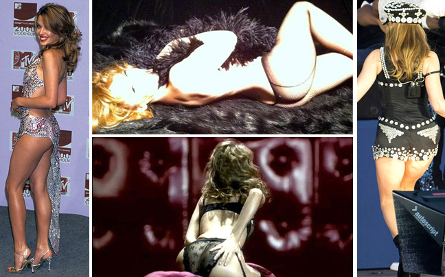Η πίσω όψη της Kylie Minogue