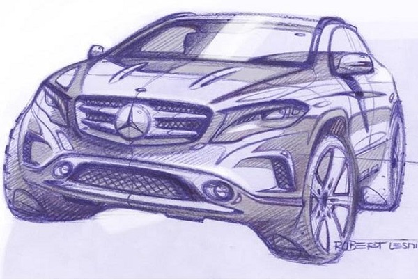 Νέα σκίτσα της Mercedes GLA