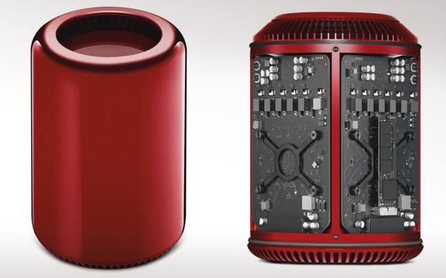 Συλλεκτικό Mac Pro σε κόκκινο χρώμα