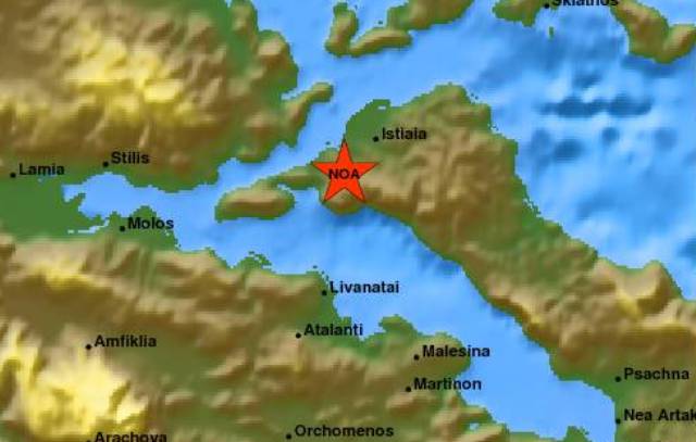Σεισμός 4,8 Ρίχτερ στη Βόρεια Εύβοια
