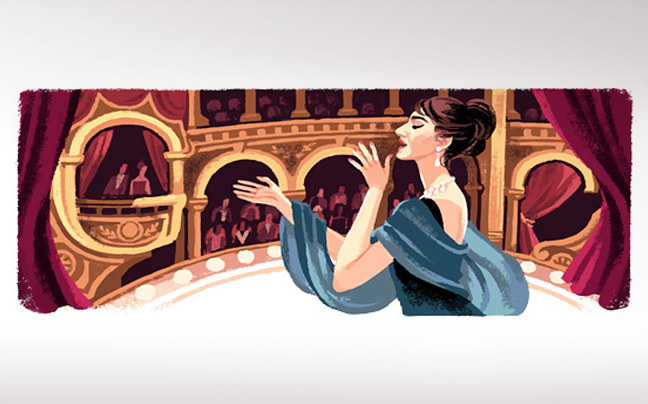Η Google τιμά τα 90ά γενέθλια της Μαρίας Κάλλας