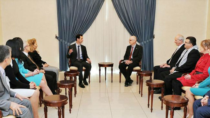 Συνάντηση Μπασάρ Αλ Άσαντ με τον πατέρα του Τζούλιαν Ασάνζ
