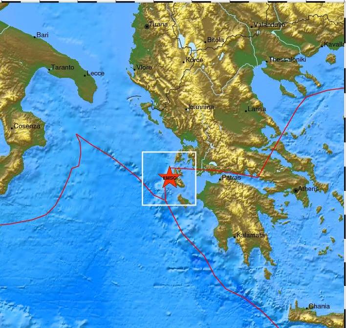 Σεισμός 5,9 Ρίχτερ στην Κεφαλονιά