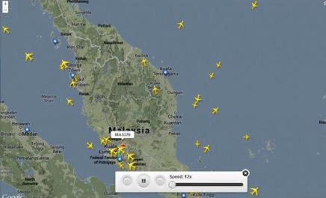 Το τελευταίο στίγμα της μοιραίας πτήσης της Malaysian Airlines