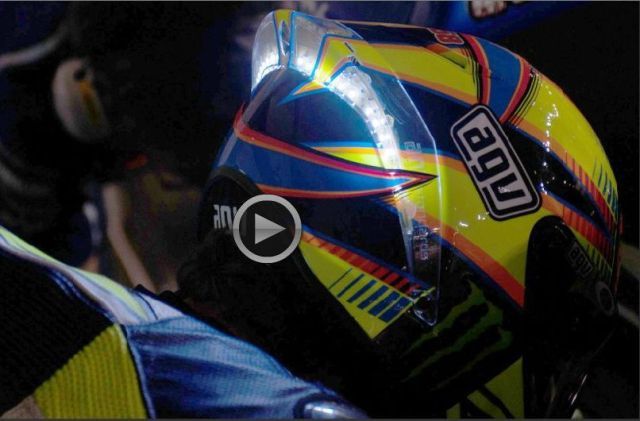 Το φωτιζόμενο κράνος του Rossi