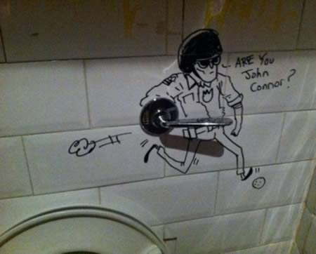 «Γκράφιτι» στις τουαλέτες