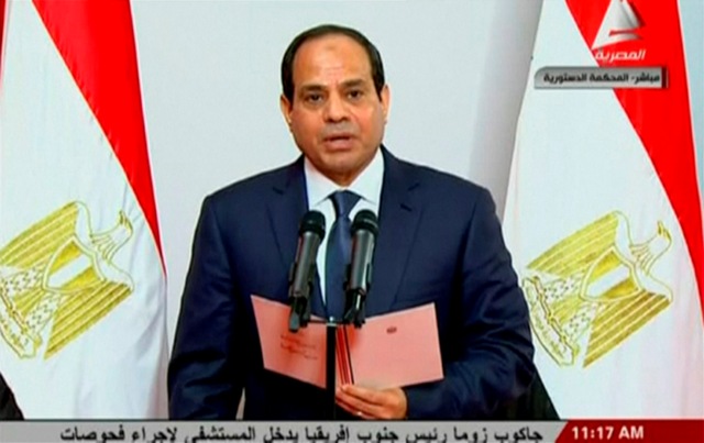 Ορκίστηκε να τηρεί τους νόμους της Αιγύπτου ο Αλ-Σίσι