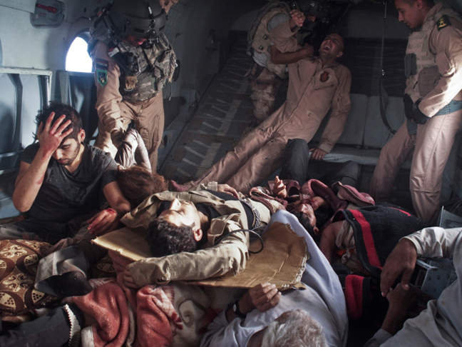 Δραματικά καρέ από ελικόπτερο που συνετρίβη στο Ιράκ