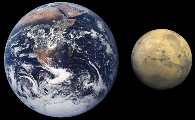  Ο Άρης έχει μικρότερη βαρύτητα από τη Γη
