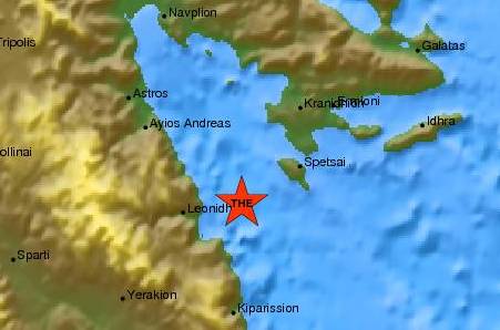 Σεισμός 4 Ρίχτερ στο Λεωνίδιο