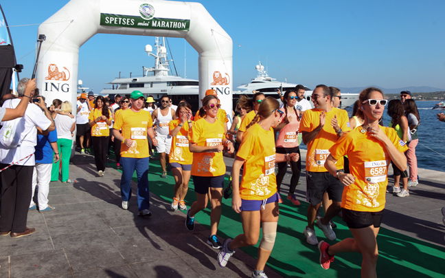 Η ΙΝG Ελλάδος Χρυσός Χορηγός του Spetses mini Marathon 2014