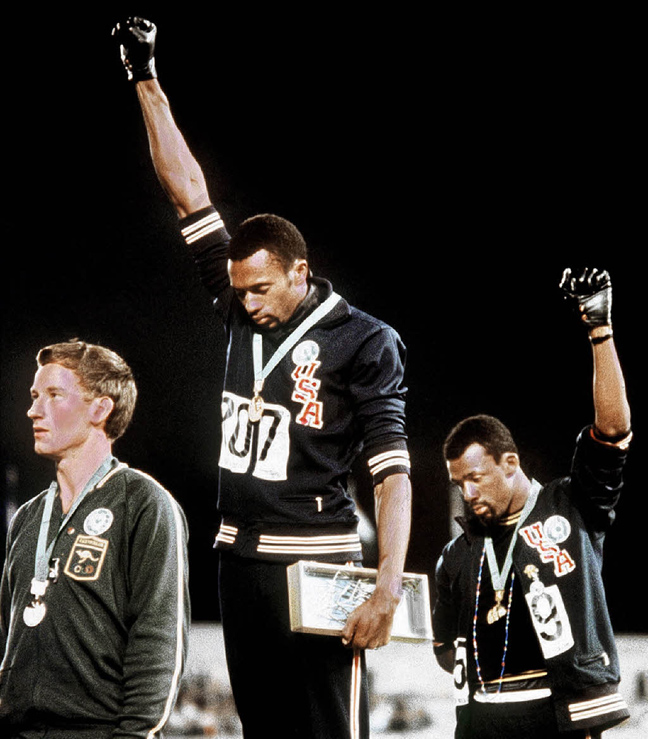  Οι υψωμένες γροθιές στους Ολυμπιακούς Αγώνες (1968)