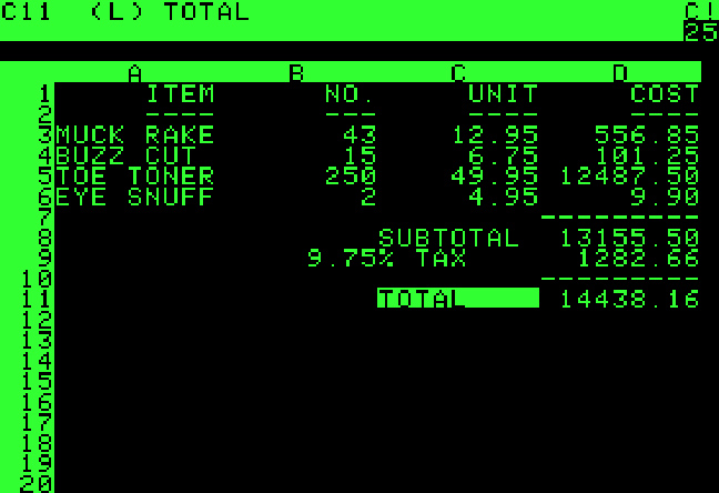 Visicalc 