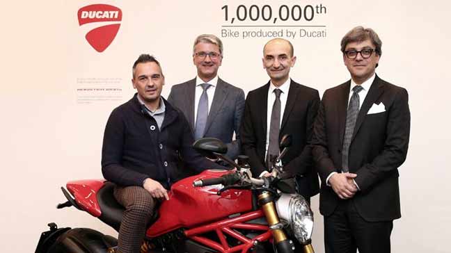 Η Ducati έσπασε το φράγμα του 1 εκατ. μοτοσυκλετών