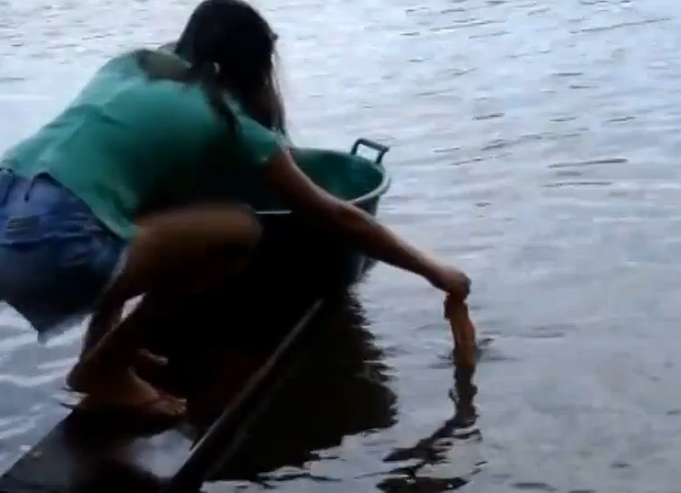 Έτσι ψαρεύουν πιράνχας στη Βραζιλία