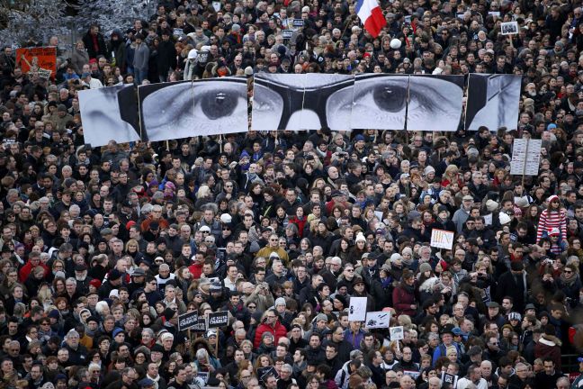 Λαοθάλασσα κατά της τρομοκρατίας στο Παρίσι