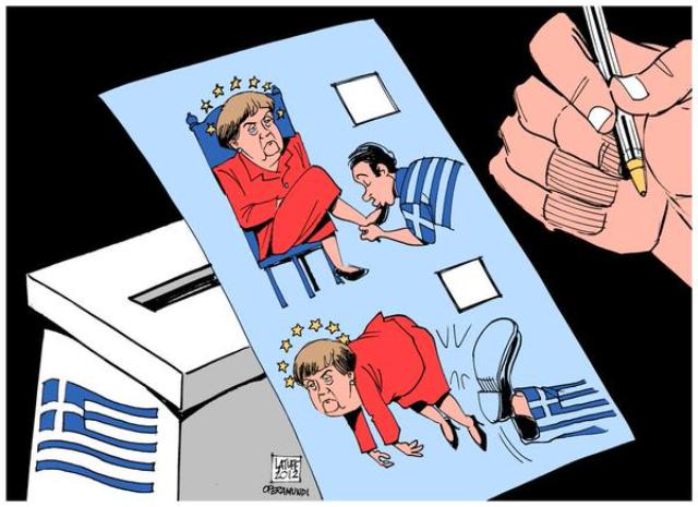 Η γελοιογραφία που δημοσιεύει η Telegraph για τις εκλογές