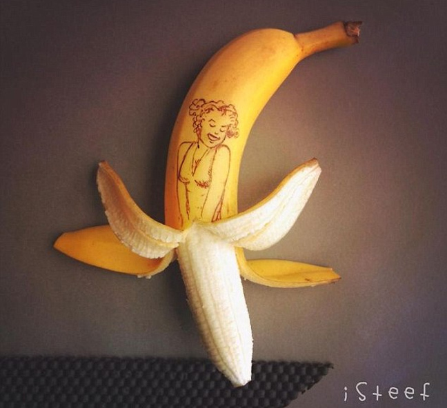 Μπανάνες σκέτα έργα τέχνης
