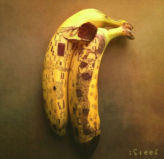 Μπανάνες σκέτα έργα τέχνης