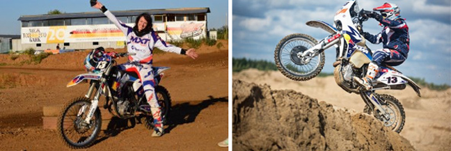 Η ρωσίδα μοτοσικλετίστρια που κάνει θαύματα πάνω σε δυο ρόδες