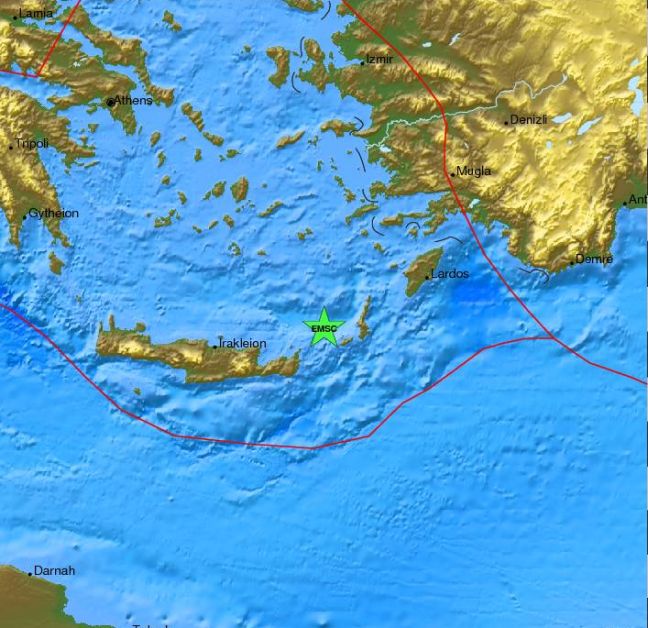 Σεισμός 5,4 ρίχτερ στην Κρήτη