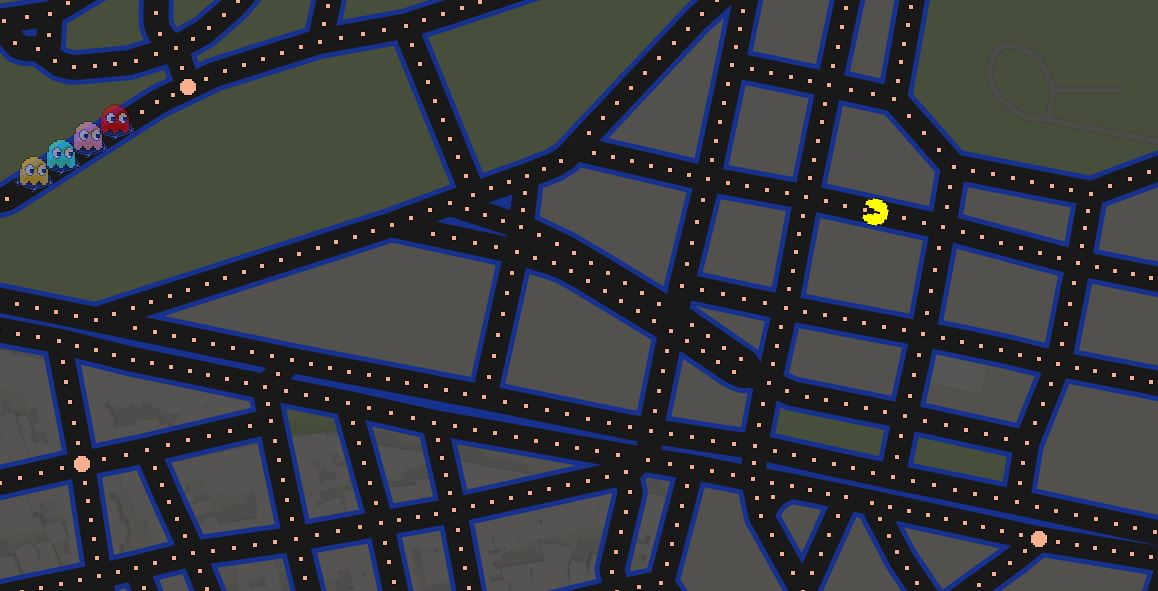 PacMan στους δρόμους της Αθήνας από τα Google Maps